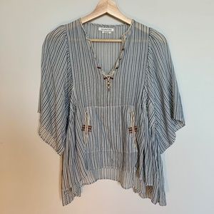 Isabel Marant Etoile Short Sleeve Striped Top